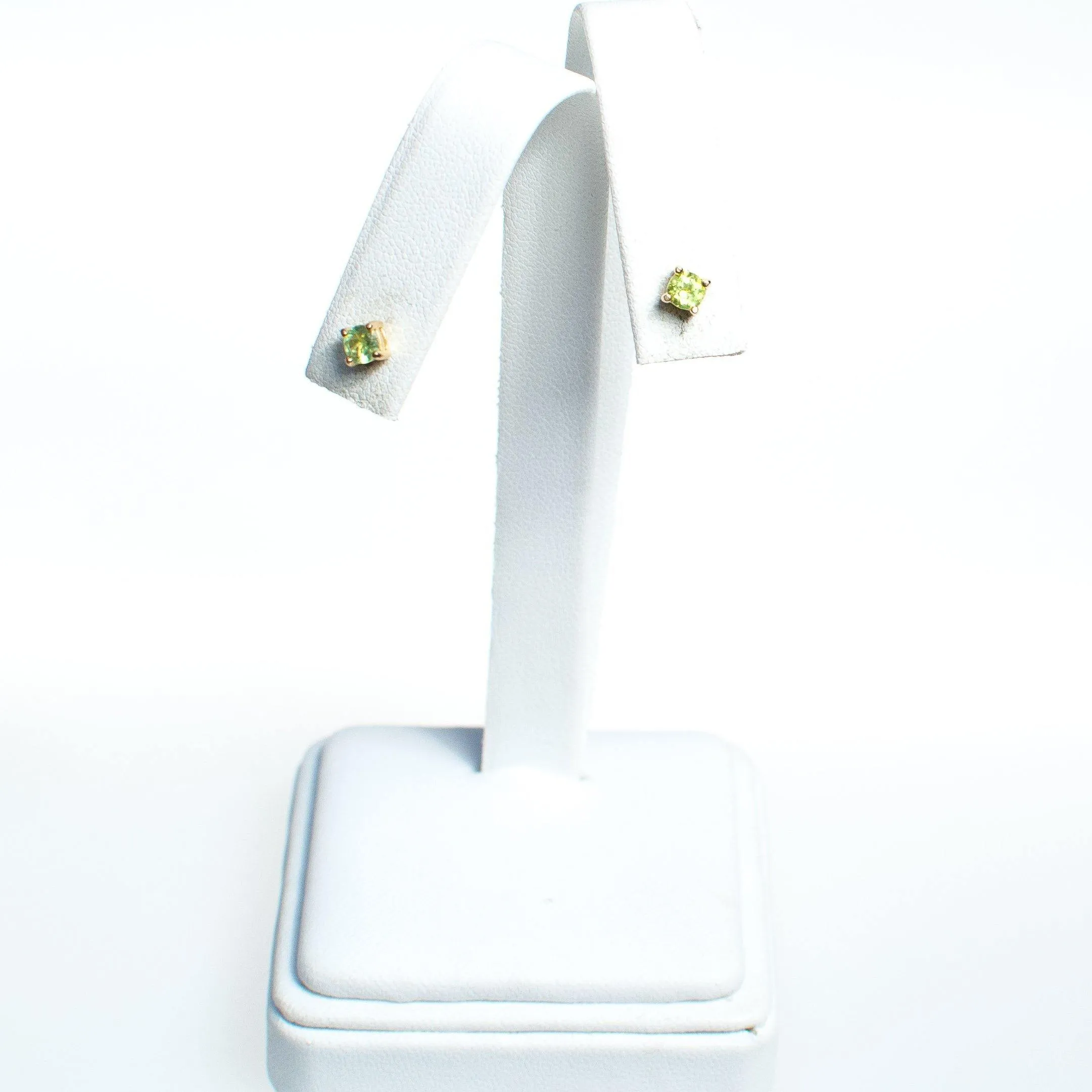 Vintage Lemon Citrine 18kt Gold Over Sterling Silver Stud Earrings