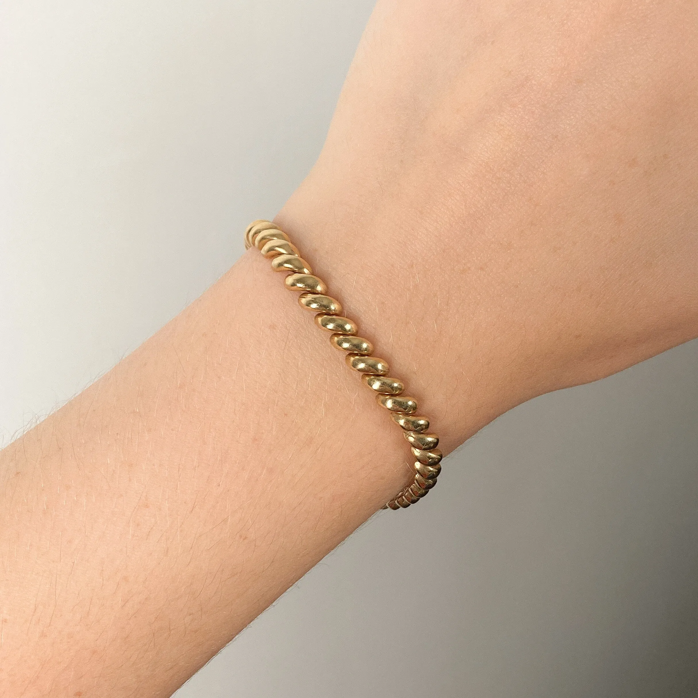 Vintage Link Bracelet of 10k Gold