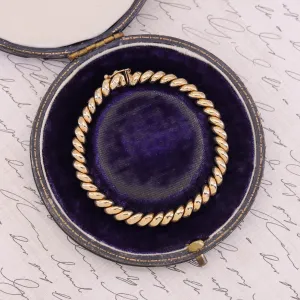 Vintage Link Bracelet of 10k Gold