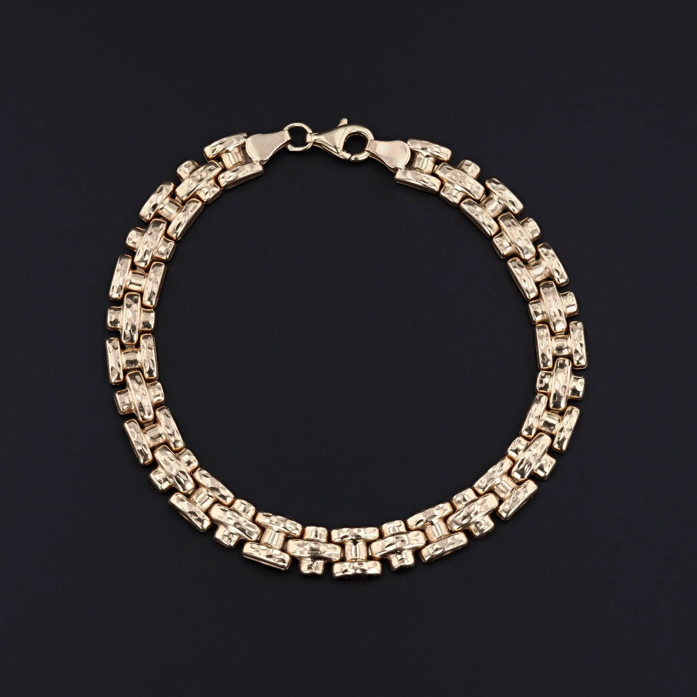 Vintage Link Bracelet of 10k Gold