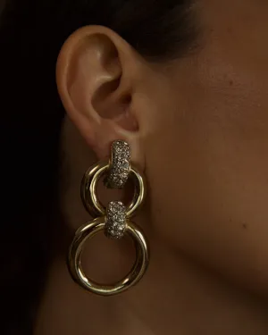 Vintage Pavé Drop Ring Clip Ons