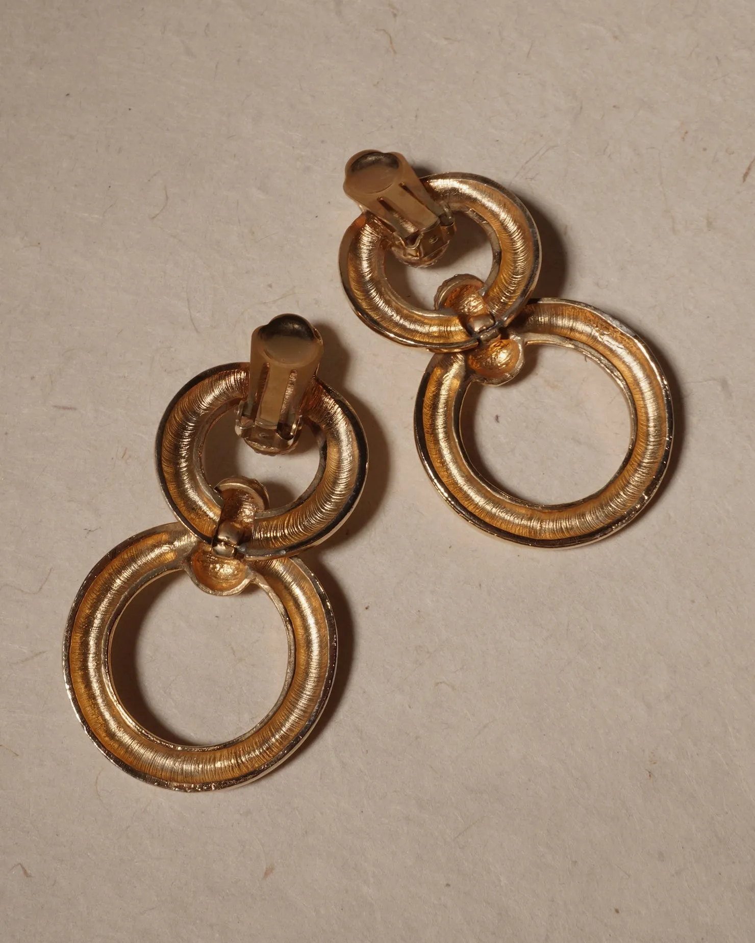 Vintage Pavé Drop Ring Clip Ons