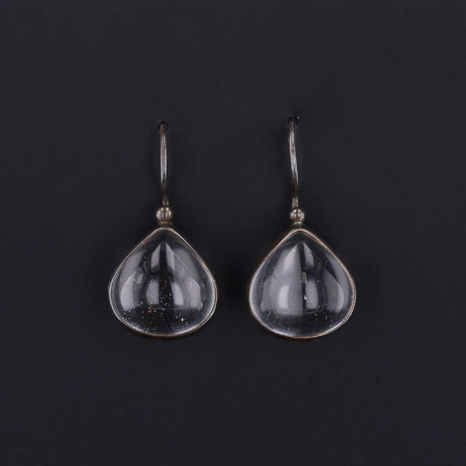 Vintage Pools of Light Earrings in Sterling Silver