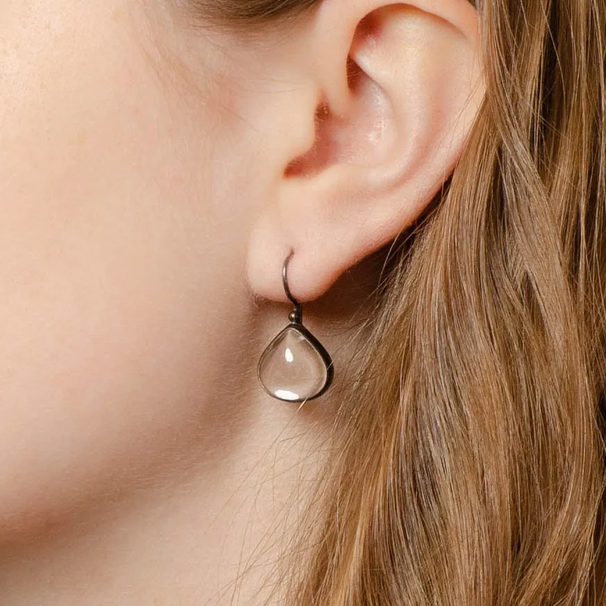 Vintage Pools of Light Earrings in Sterling Silver