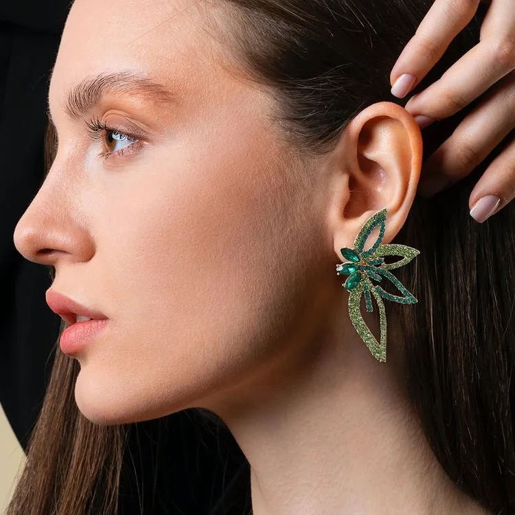 Whimsical Rhinestone Earrings