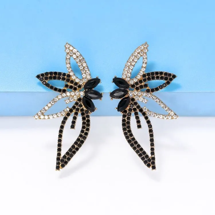 Whimsical Rhinestone Earrings