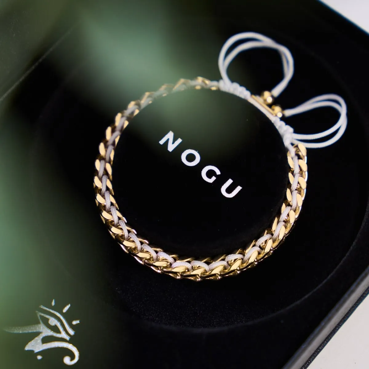 White x Gold | Gaia Wheat Chain Bracelet