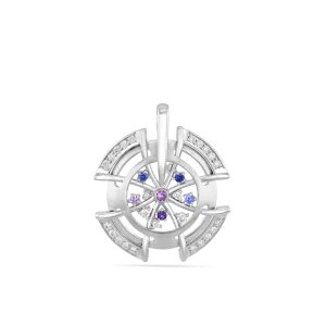 Windmill IV Diamond and Sapphire Pendant