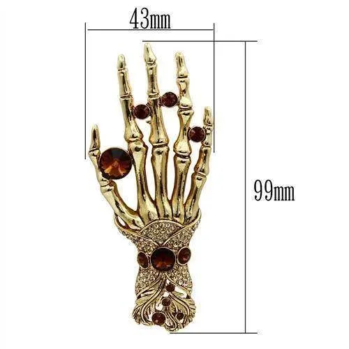Women's Brooches Gold White Metal Brooch