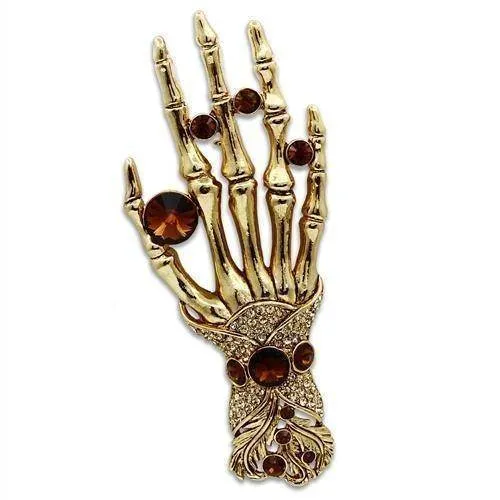 Women's Brooches Gold White Metal Brooch