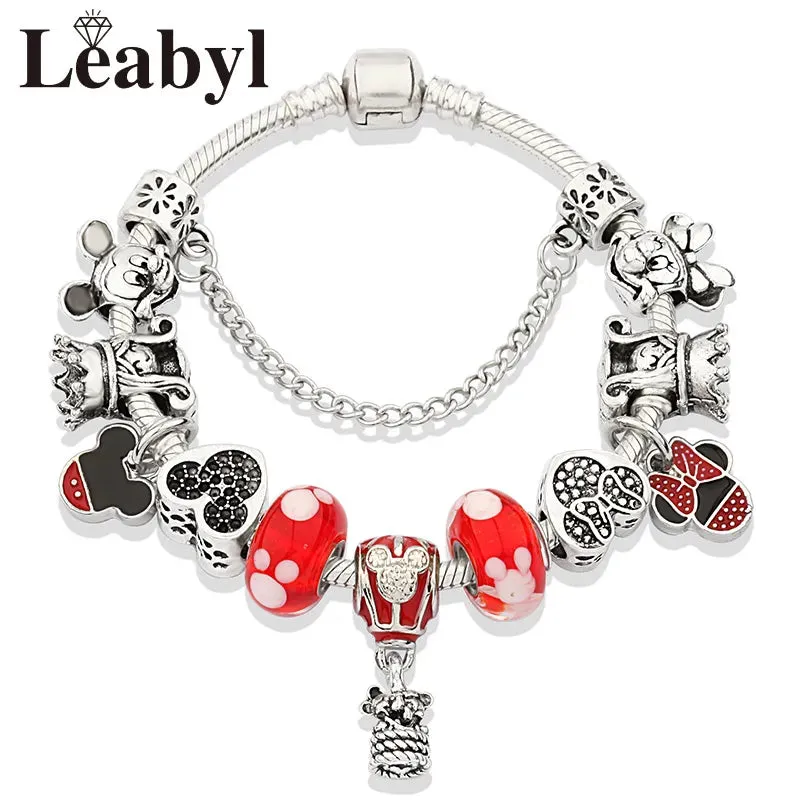 Women's Crystal Bead Charm Bracelets
