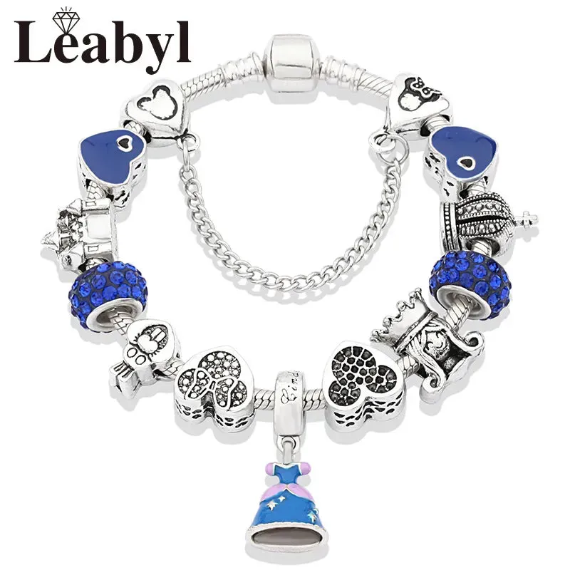 Women's Crystal Bead Charm Bracelets