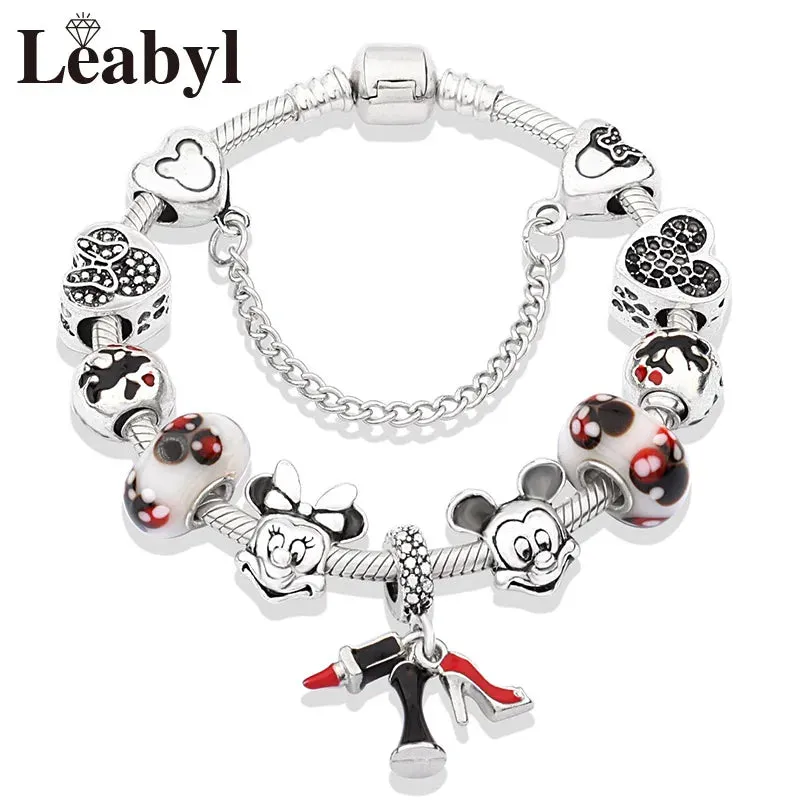 Women's Crystal Bead Charm Bracelets