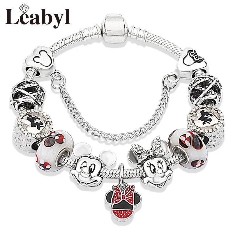 Women's Crystal Bead Charm Bracelets