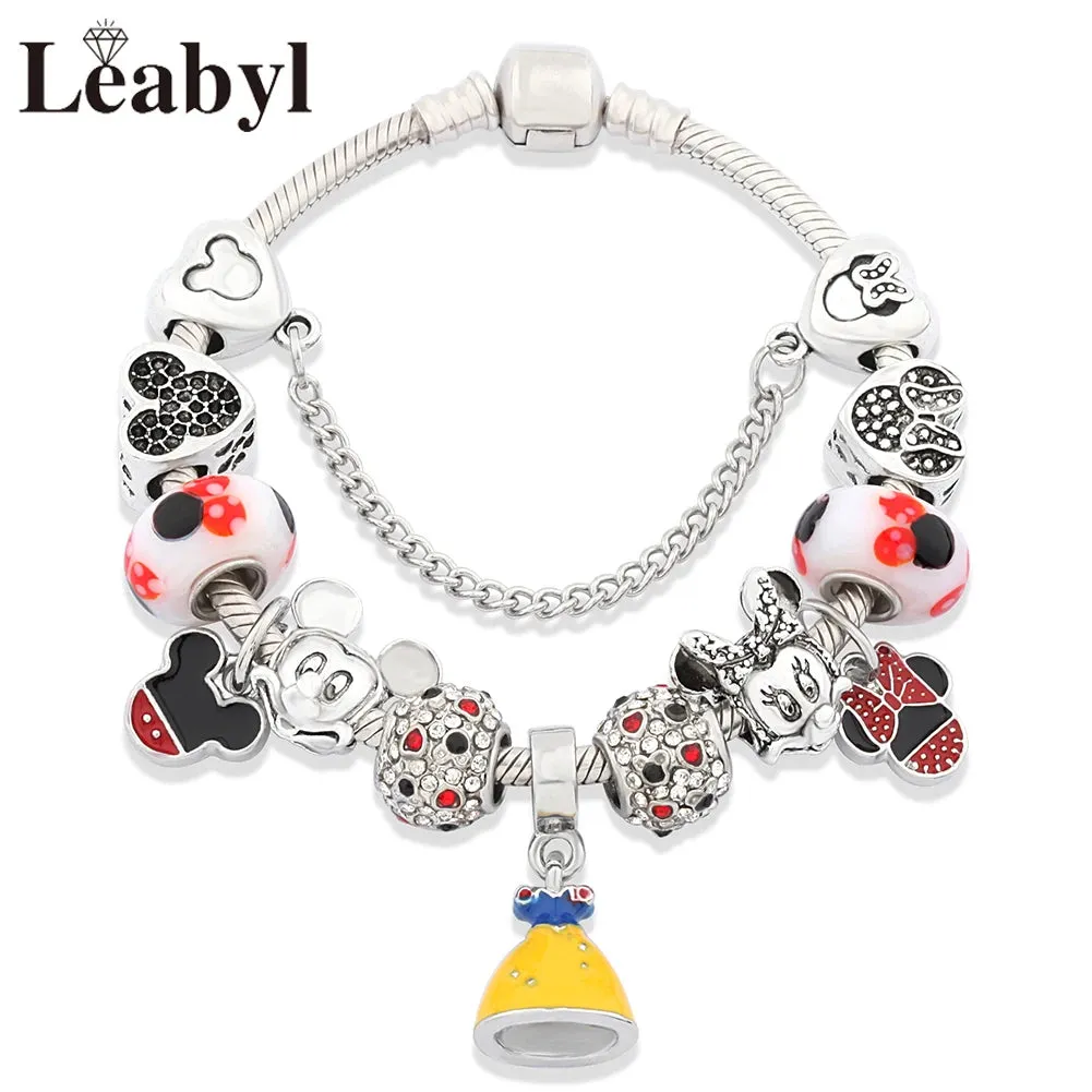 Women's Crystal Bead Charm Bracelets