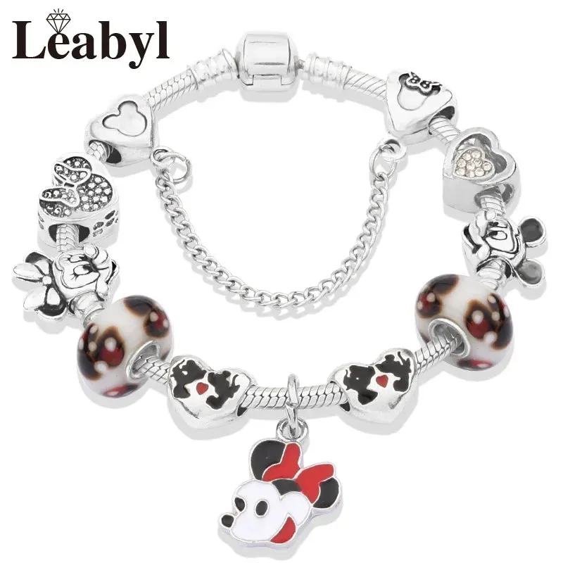 Women's Crystal Bead Charm Bracelets