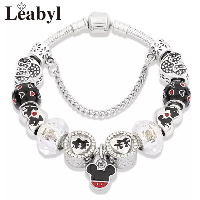 Women's Crystal Bead Charm Bracelets