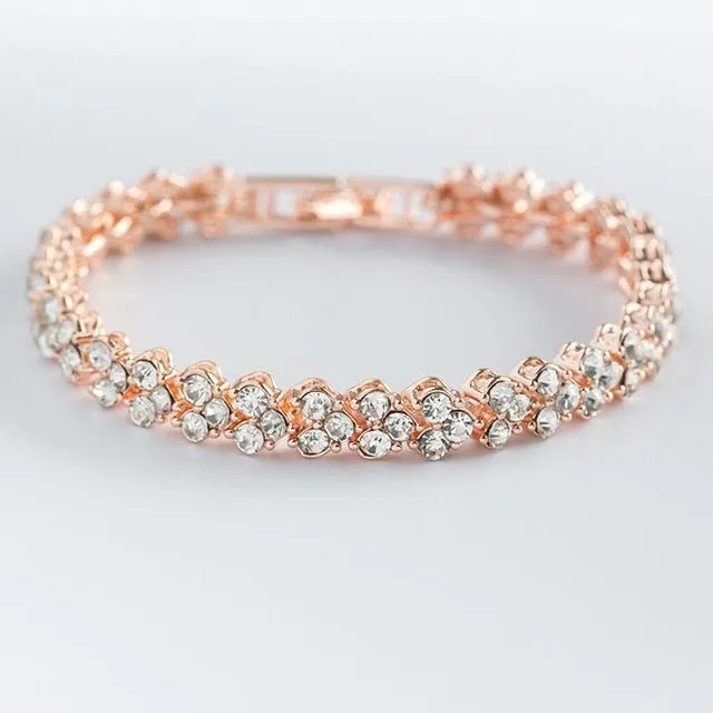 Women’s Crystal Studded Charm Bracelets