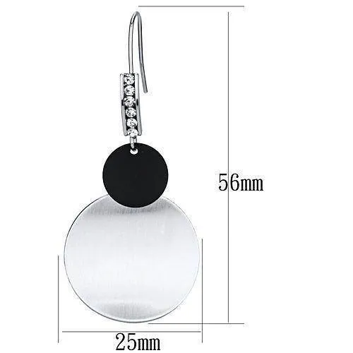Women's Earrings - Three Tiered Iron Earrings with Top
