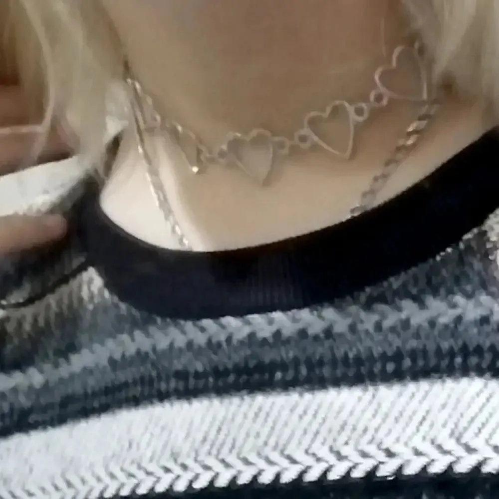 Y2K Heart Chain Necklace in Metal for Women