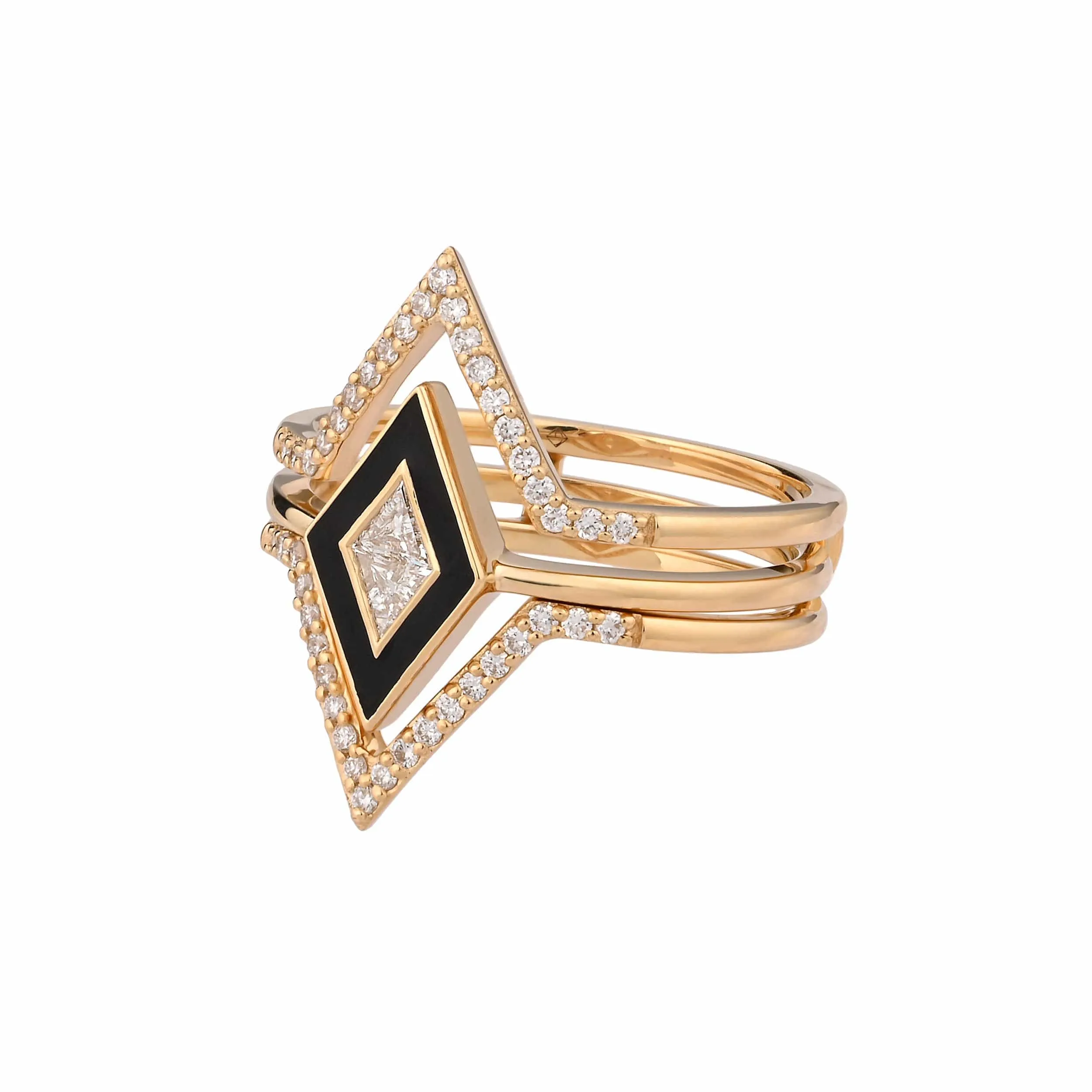 Zoe Enamel Ring Stack