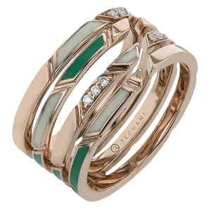ZR2580 Color Ring in 14k Gold with Diamonds